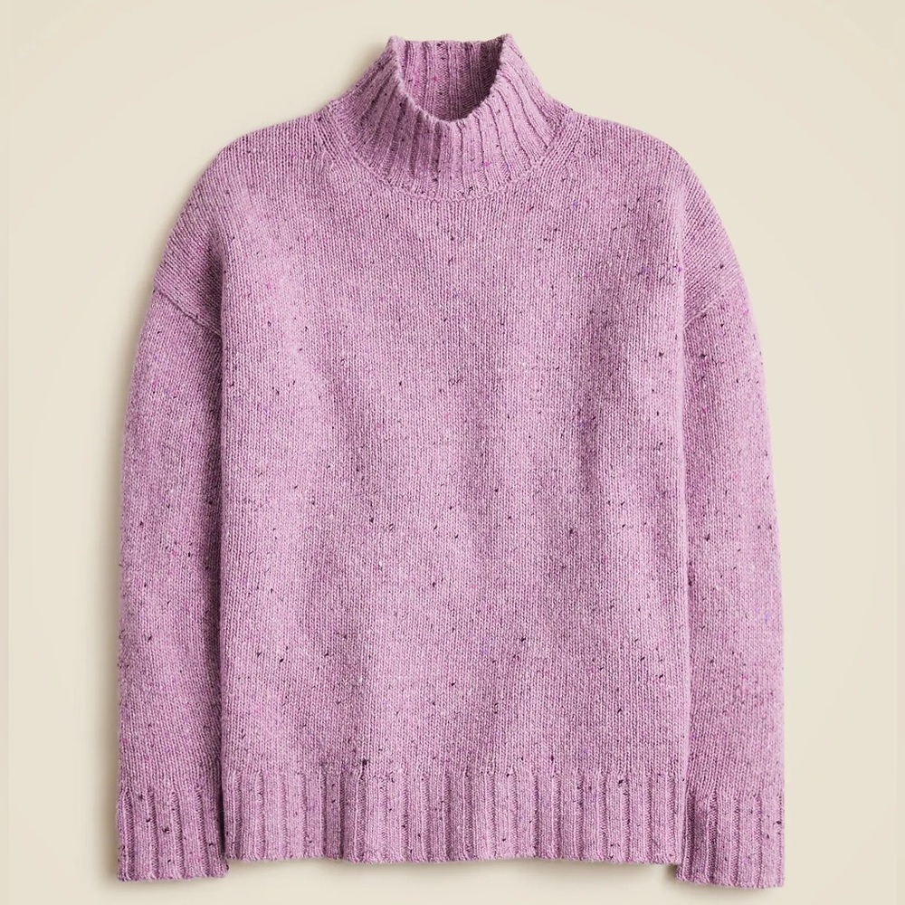 J.Crew Relaxed turtleneck sweater in donegal wool blend